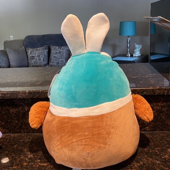 NWT 12” Daksa the Duck Wearing Bunny Ears Squishmallow — Easter Collection - Picture 5 of 6